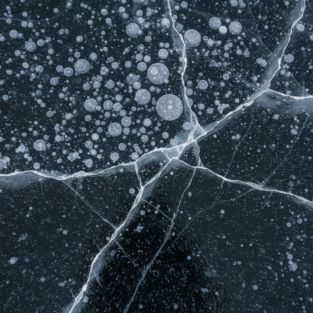 Abstract frozen ice texture